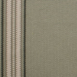 Striped flatweave runner in green
