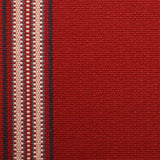 Striped flatweave runner in red