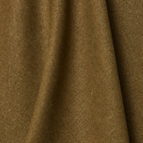A draped swatch of linen fabric in a solid olive green color.