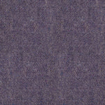 A swatch of blended linen-wool mix fabric in a flecked purple color.