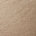 A swatch of blended linen-wool mix fabric in a flecked tan color.