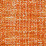 Detail of a flatweave with a strié effect in shades of bright orange