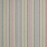 Striped flatweave runner in cream and blue green and pink
