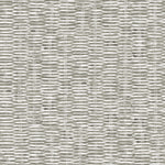 Detail of wallpaper in a textural checked print in mottled gray on a white field.