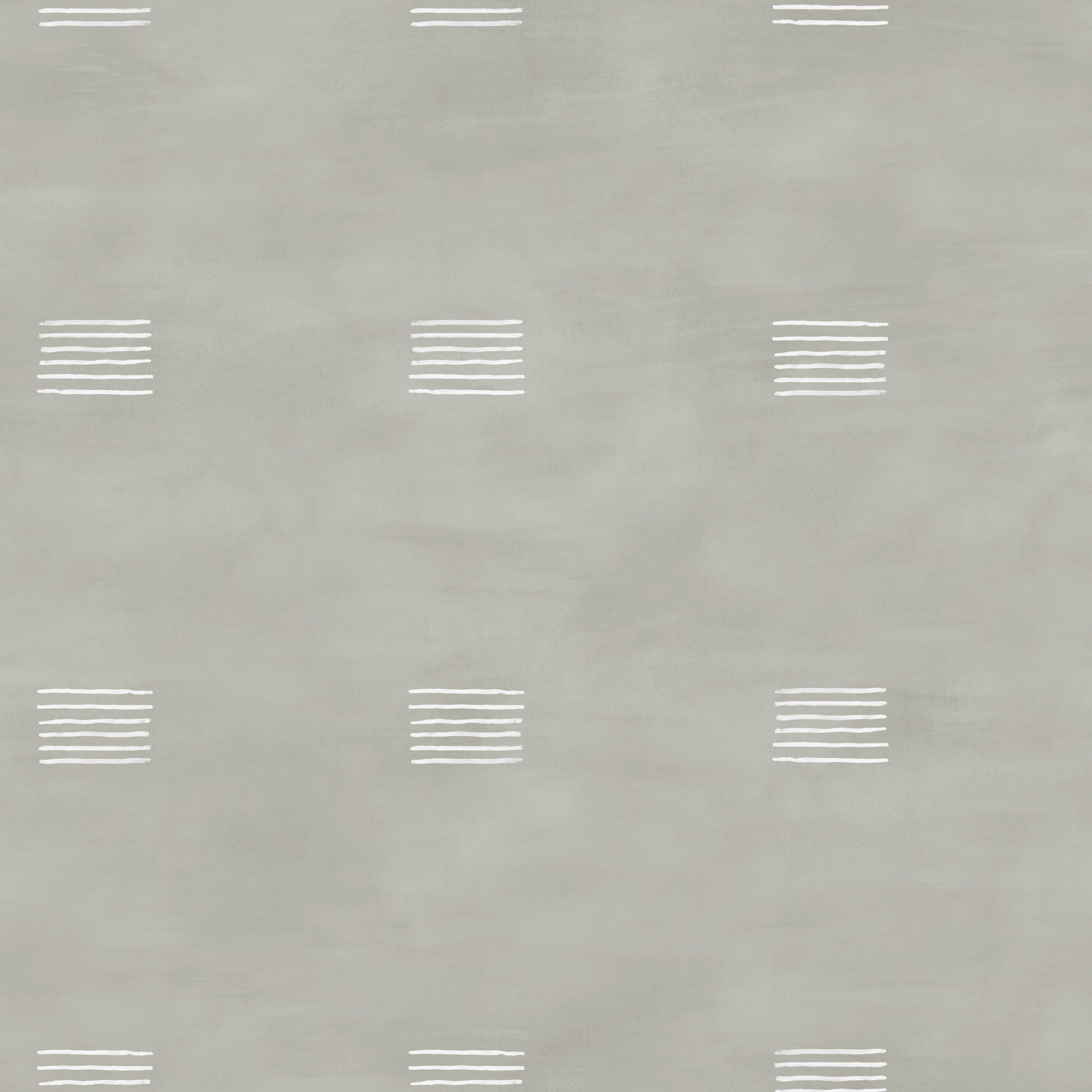 Detail of wallpaper in a gridded dash print in white on a sage field.
