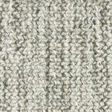 Wool broadloom carpet swatch in a chunky fiber weave mottled black and cream.