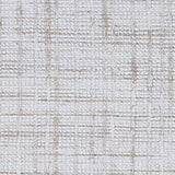 Wool-polyester broadloom carpet swatch in a textured plaid weave in white, cream and tan.
