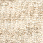 Wool broadloom carpet swatch in a striped beige and cream weave pattern.