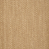 Wool broadloom carpet swatch in a herringbone weave in tan.