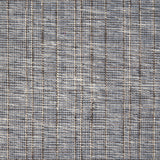 Wool-nylon broadloom carpet swatch in a textured plaid weave in blue and brown.