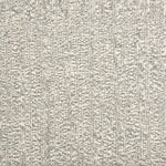 Wool broadloom carpet swatch in a textured weave in mottled cream and gray.
