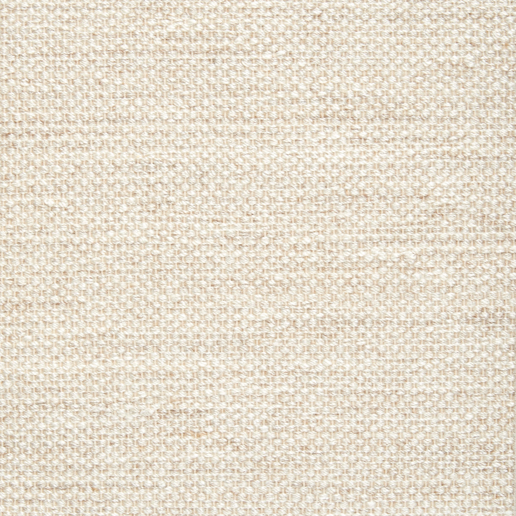 Wool-blend broadloom carpet swatch in a chunky weave texture in mottled cream.