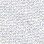 Wool broadloom carpet swatch in a dimensional geometric weave in white.