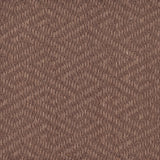 Sisal broadloom carpet swatch in a dimensional geometric weave in dark brown.