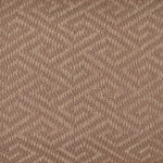 Sisal broadloom carpet swatch in a dimensional geometric weave in sable.