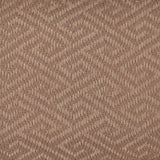 Sisal broadloom carpet swatch in a dimensional geometric weave in sable.