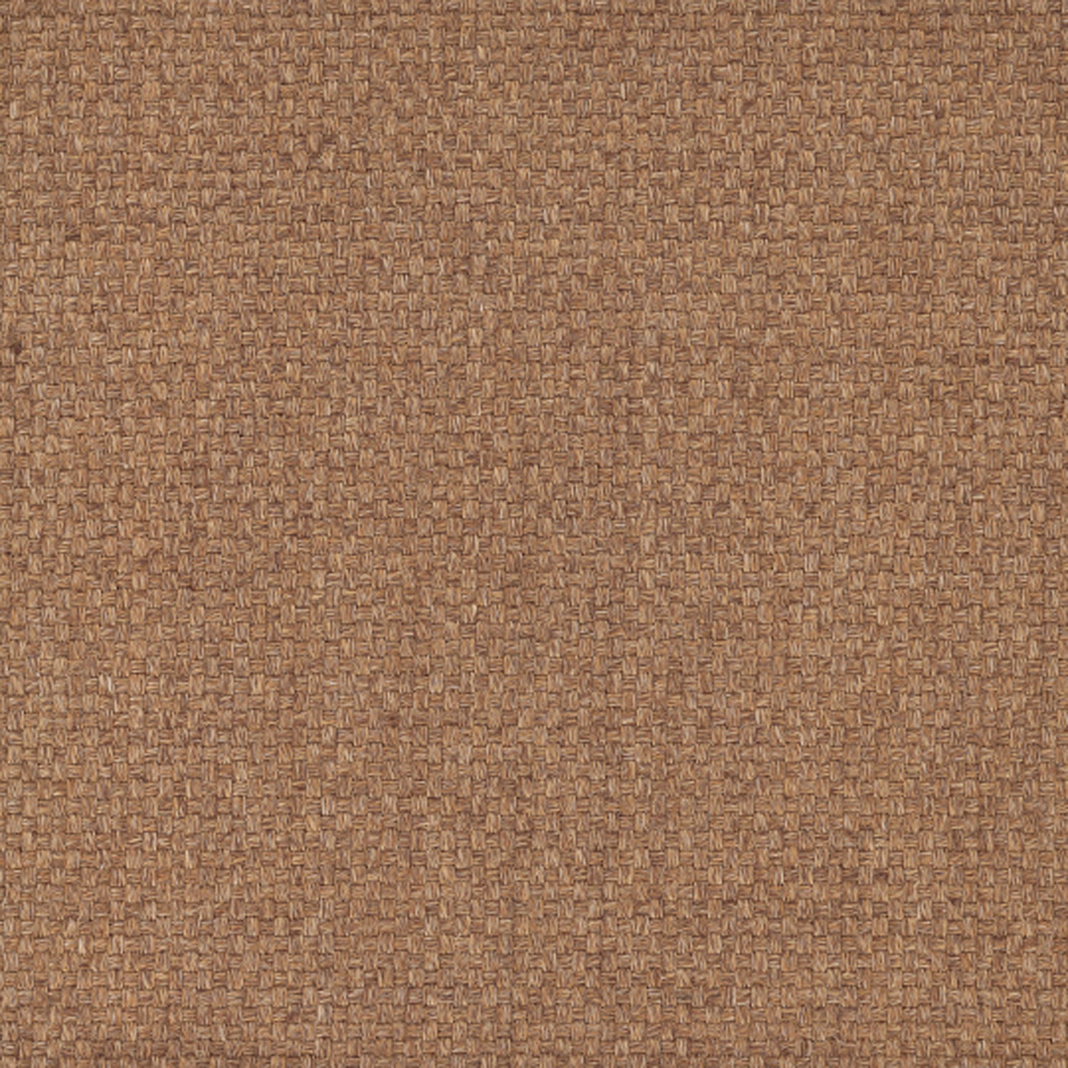 Sisal broadloom carpet swatch in a chunky grid weave in taupe.