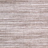 Wool-blend broadloom carpet swatch in a textured stripe weave in cream and brown.