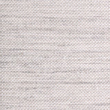 Wool-blend broadloom carpet swatch in a textured stripe weave in cream.