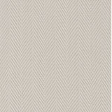 Wool broadloom carpet swatch in a herringbone weave in cream.