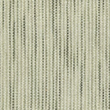 Wool broadloom carpet swatch in a mottled stripe weave in shades of white and olive.