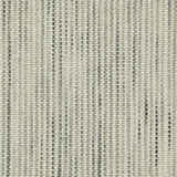 Wool broadloom carpet swatch in a mottled stripe weave in shades of gray, green and tan.