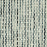 Wool broadloom carpet swatch in a mottled stripe weave in shades of white, blue and navy.