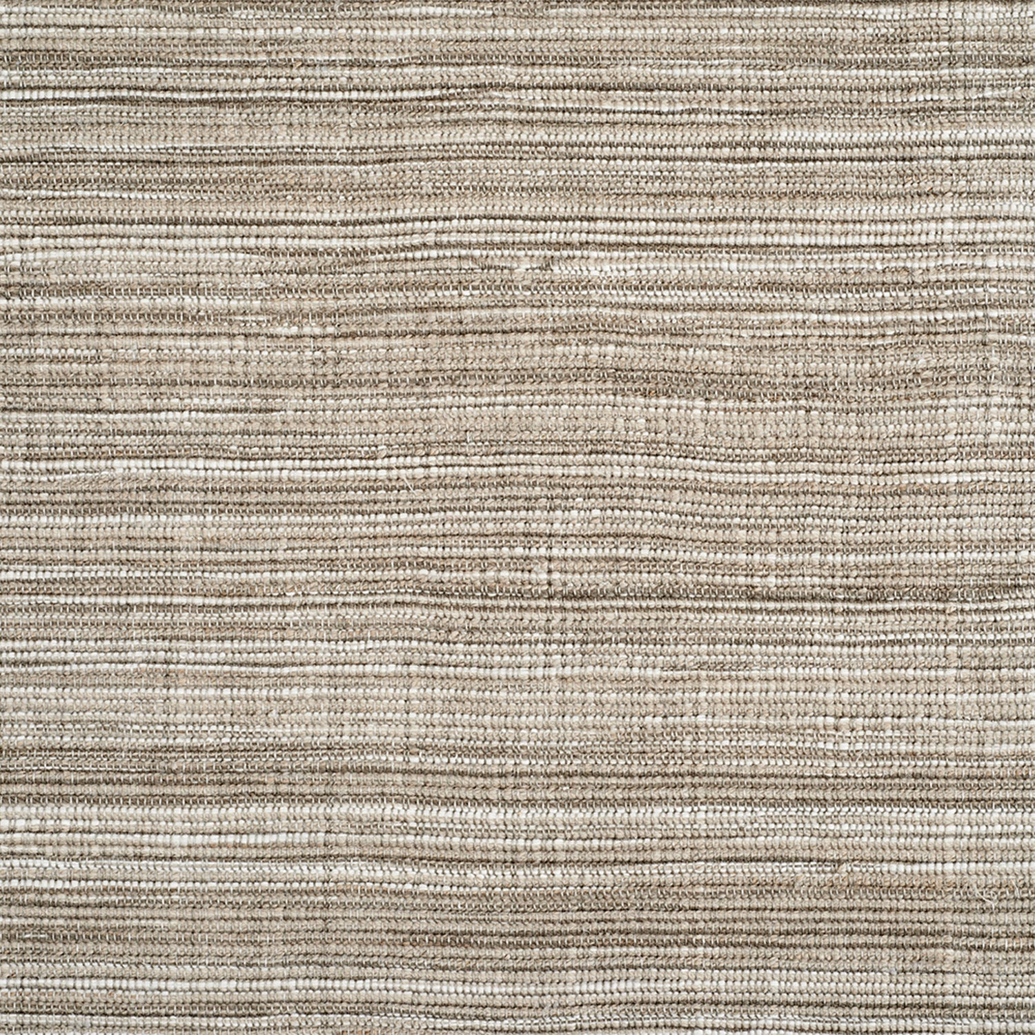 Wool-blend broadloom carpet swatch in a flat weave in mottled shades of white, brown and tan.