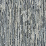 Wool-blend broadloom carpet swatch in a mottled stripe print in shades of gray, blue and black.