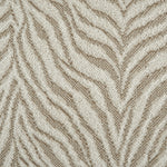 Wool-blend broadloom carpet swatch in an animal print in shades of cream, tan and brown.