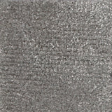 Synthetic blend broadloom carpet swatch in a cut pile texture in gray.