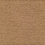 Wool broadloom carpet swatch in a chunky ribbed weave in camel.