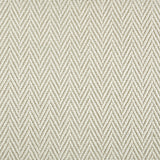 Nylon broadloom carpet swatch in a textured herringbone weave in cream.