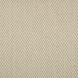 Nylon broadloom carpet swatch in a textured herringbone weave in tan.