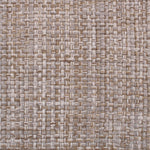 Wool-blend broadloom carpet swatch in a chunky grid weave in mottled brown, cream and gray.
