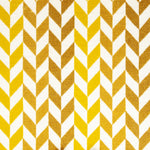 Wool-silk broadloom carpet swatch in a chevron stripe pattern in shades of yellow on a white field.