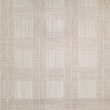 Textured beige and brown checkered broadloom carpet
