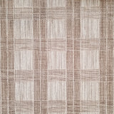 Textured brown checkered broadloom carpet