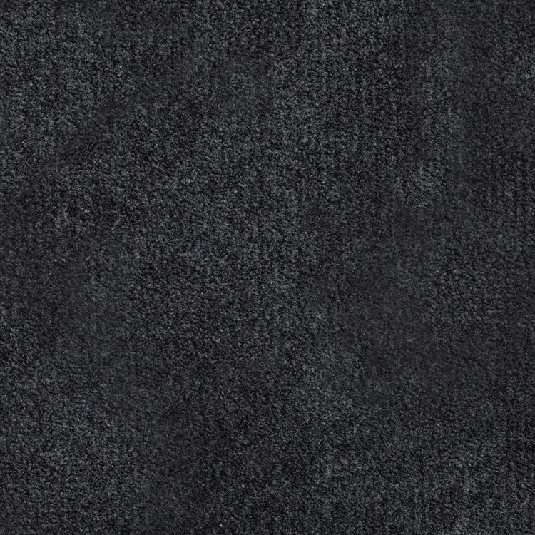 Broadloom carpet swatch in a solid pattern in a dark grey design