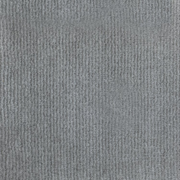 Broadloom carpet swatch in a solid pattern in a silver grey design