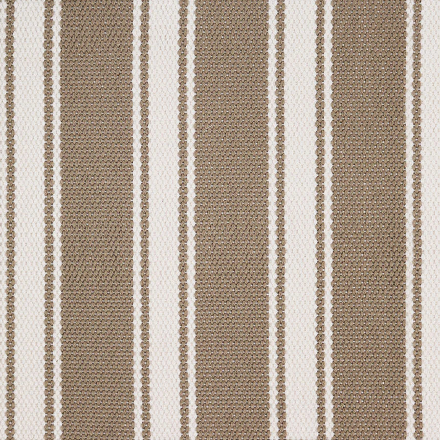 Broadloom carpet swatch in striped pattern tan color