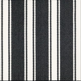 Broadloom carpet swatch in striped pattern black white color