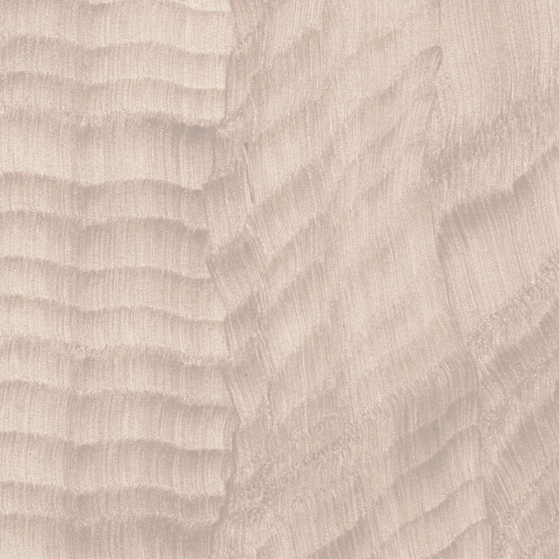 Detail of a wallpaper in an abstract textural pattern in metallic and blush.