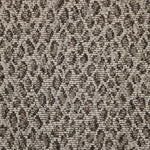 Broadloom carpet swatch animal print design in brown white