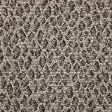 Broadloom carpet swatch animal print design in brown white