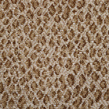 Broadloom carpet swatch animal print design in caramel