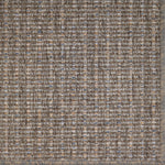 Textured brown and beige striped rug
