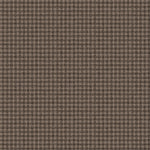 Wallpaper in a dense plaid pattern in shades of brown.