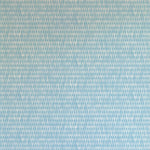 Detail of wallpaper in a textural grid print in shades of blue and cream.