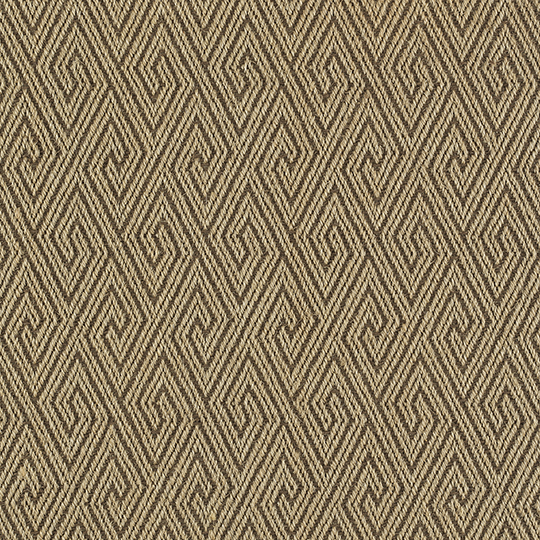 Broadloom carpet swatch geometric design in tan brown